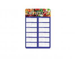 CALENDÁRIO DE BOLSO 6,5x9,5 cm Couchê ou Supremo 250g - Formato 6,5x9,5 cm Impressão 4/0 ou 4/1 Verniz UV Total Frente - Canto Arredondado 